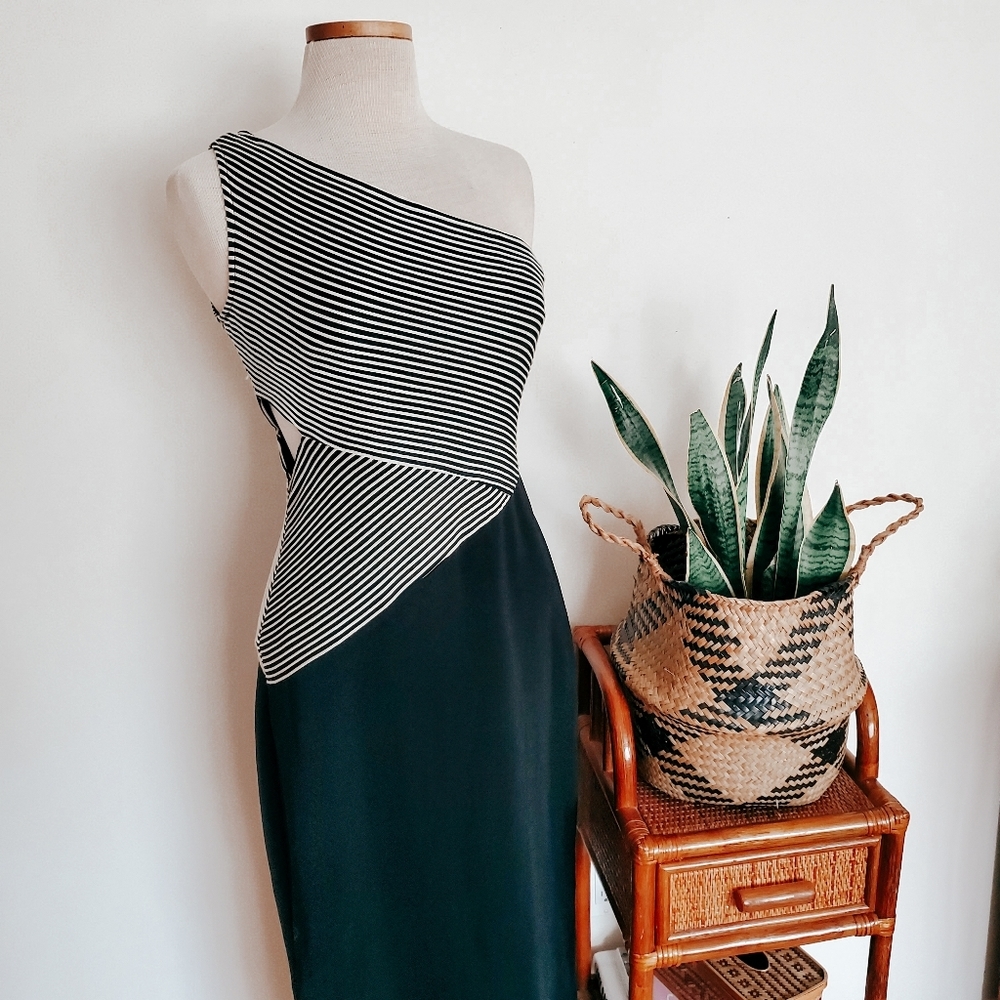 Vintage Alex evenings single shoulder dress